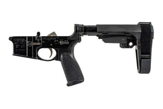 BCM complete AR15 pistol lowerfeatures a BCM Mod3 pistol grip and BCM PNT trigger